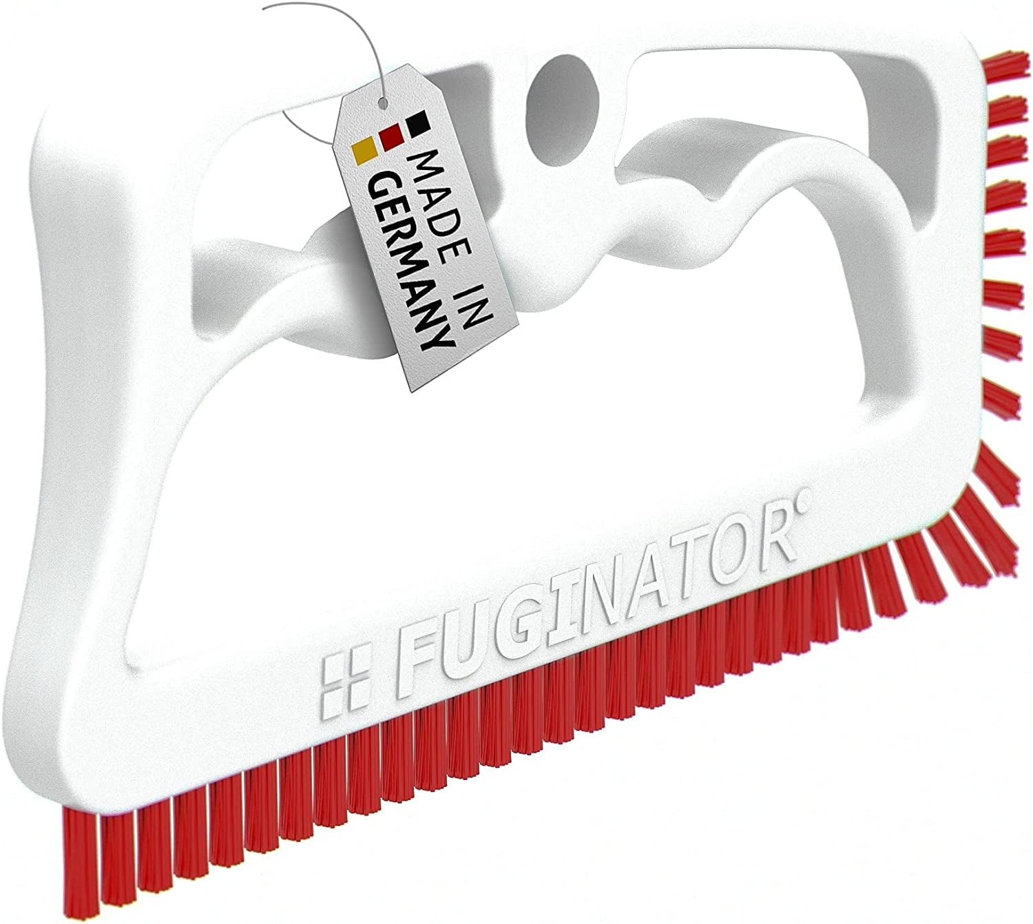 Fuginator Scrub Brush for Tile and Grout: Stiff Nylon Bristle Scrubbing Brush - Bathtub and Shower Scrubber for Floor Joints and Tile Seams - Cleaning Brushes and Supplies for Bathroom and Kitchen 