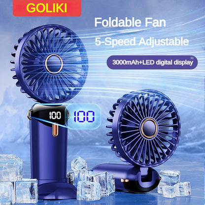 3000Mah Foldable Mini Fan 