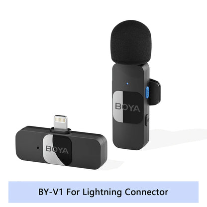 BY-V Professional Wireless Lavalier Mini Microphone