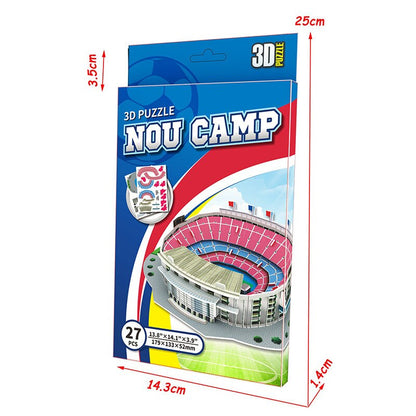 Palm Size DIY 3D Football Field Mini Puzzle