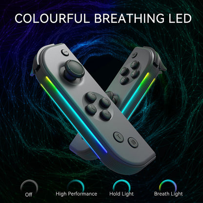 Switch Joy Pad Controller with Lateral Luminescence