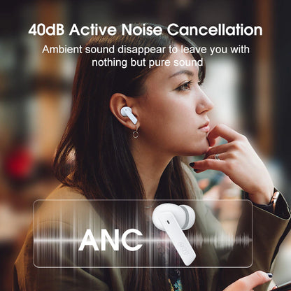 HT05 ANC Wireless Earphone 40Db Noise Cancelling