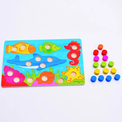 3D Wooden Puzzle Jigsaw Montessori Baby Toy