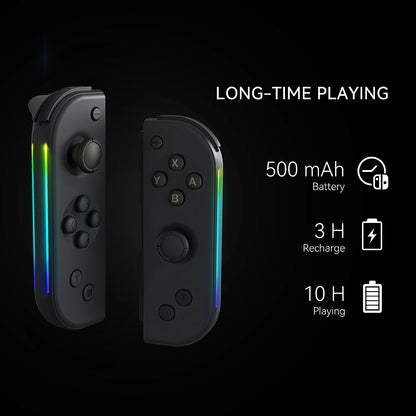 Switch Joy Pad Controller with Lateral Luminescence