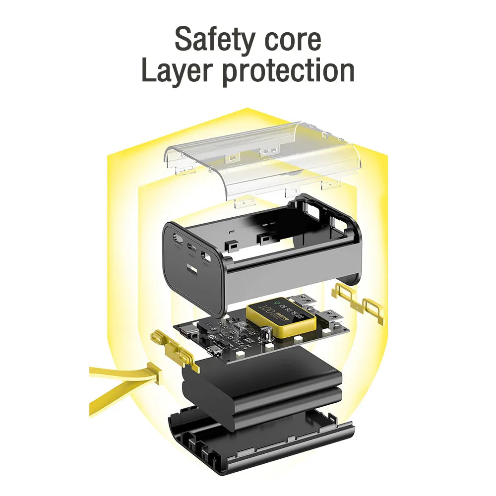 18650 Battery Charger Case with Night Light