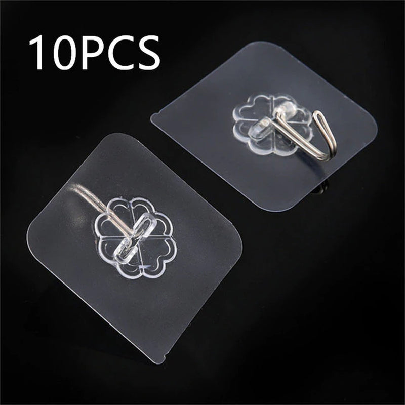 Transparent Stainless Steel Adhesive Hooks