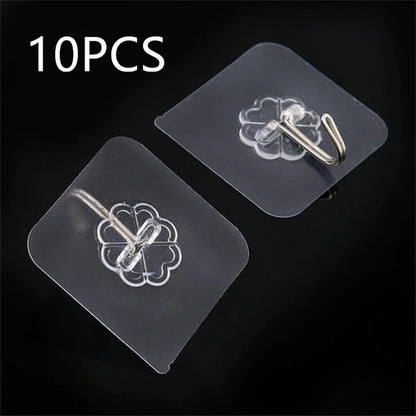 Transparent Stainless Steel Adhesive Hooks