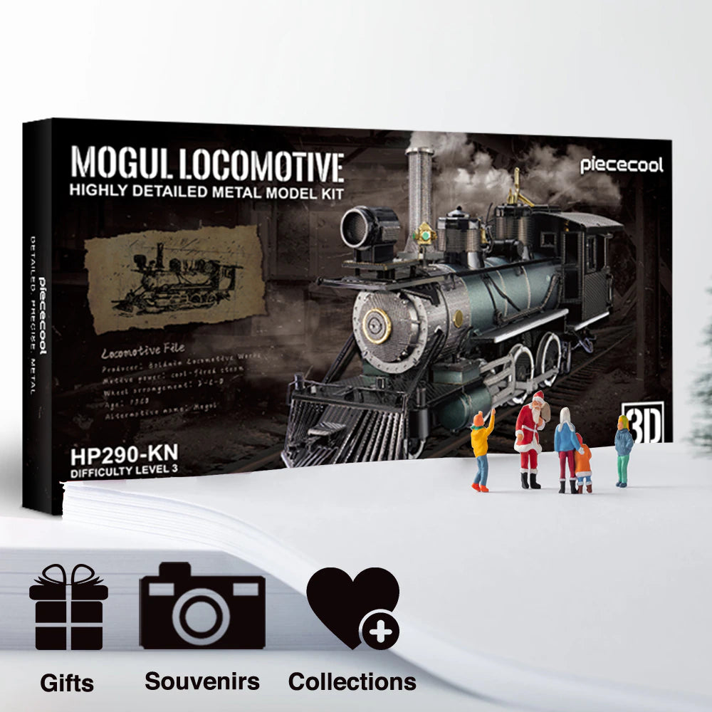 3D Metal Mogul Locomotive Model Kit