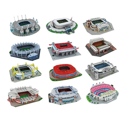 Palm Size DIY 3D Football Field Mini Puzzle 