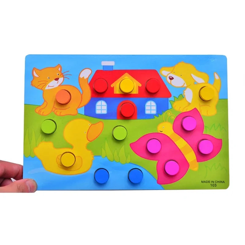 3D Wooden Puzzle Jigsaw Montessori Baby Toy 