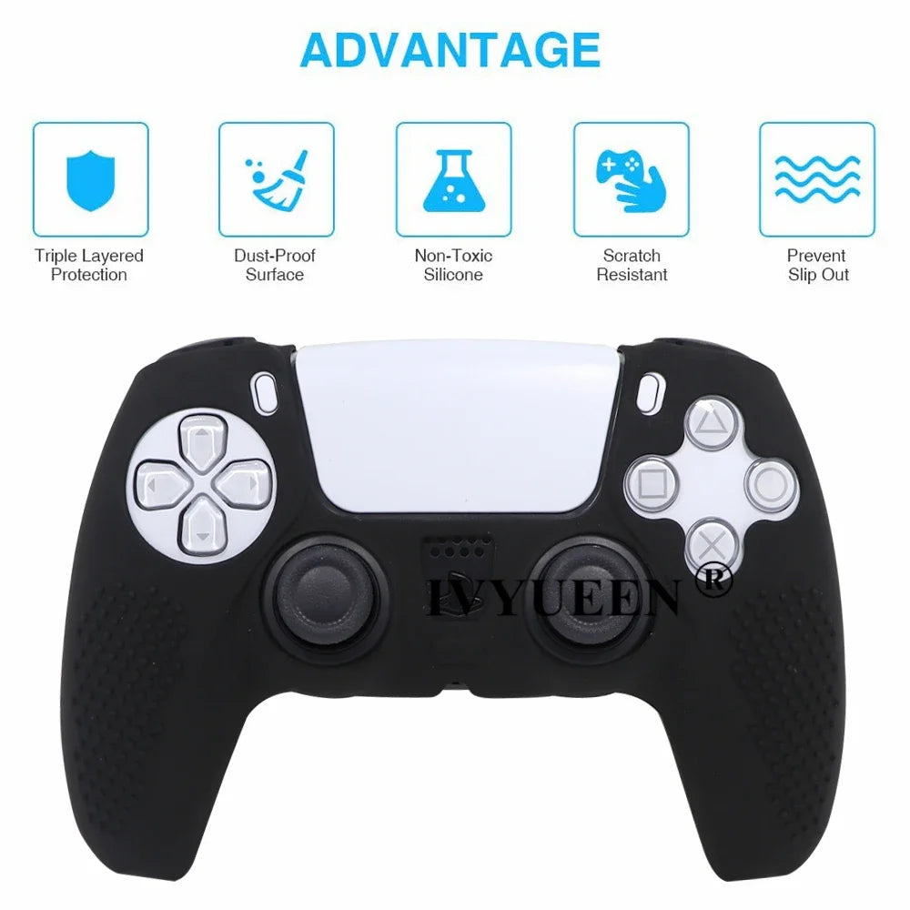 Anti-Slip Silicone Cover for Sony PS5 Controller