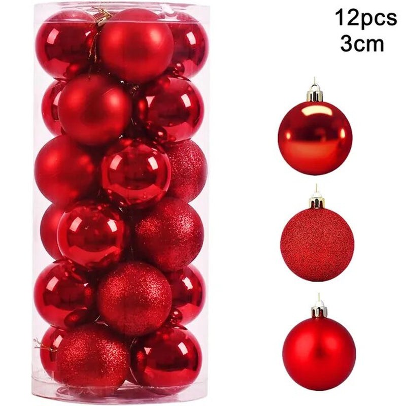 Christmas Balls Ornaments 12Pcs