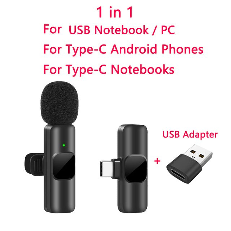 Portable Wireless Lavalier Microphone 