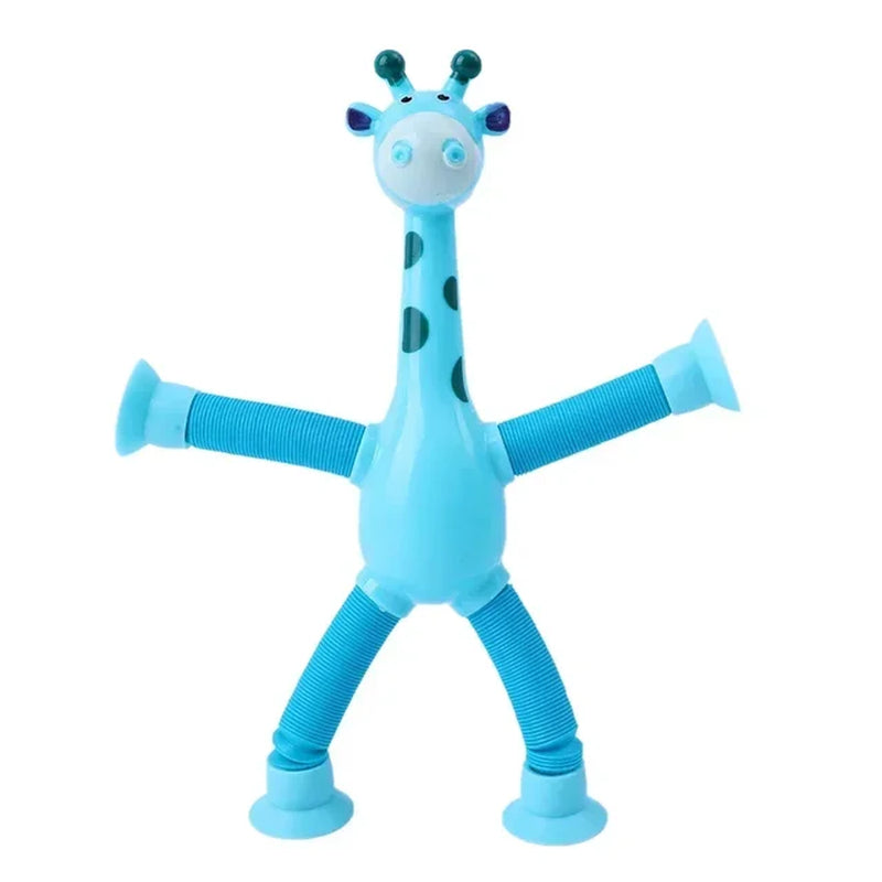 Suction Cup Giraffe Pop Tube Toys, 1/4Pcs