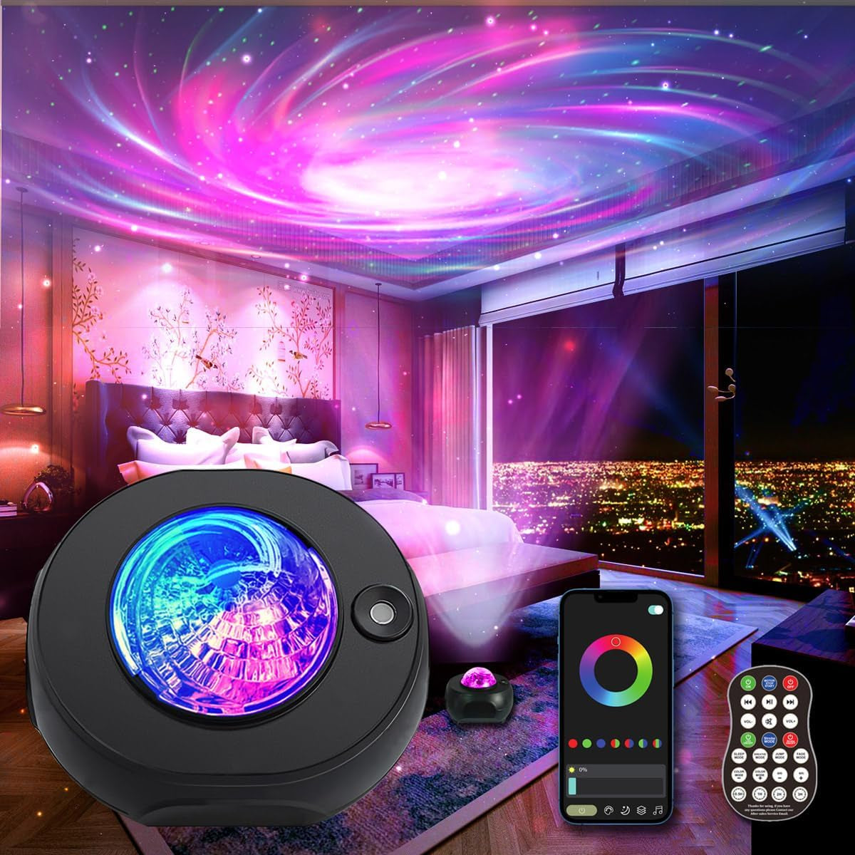 Disco Party Light Night Light 2 in 1 Flashes with Music Sound Activated Multicolor Disco Ball Rechargeable Battery Operated Mini Disco Ball… 