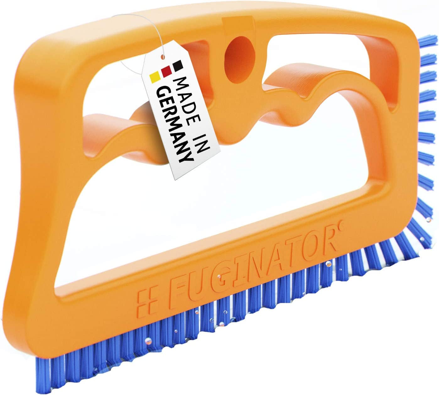 Fuginator Scrub Brush for Tile and Grout: Stiff Nylon Bristle Scrubbing Brush - Bathtub and Shower Scrubber for Floor Joints and Tile Seams - Cleaning Brushes and Supplies for Bathroom and Kitchen