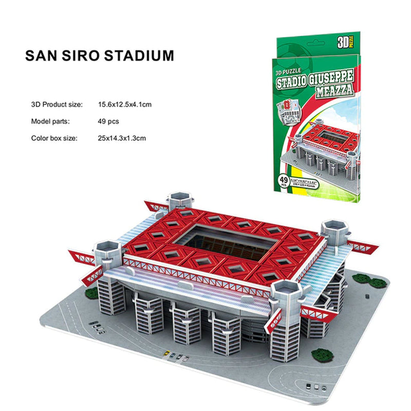 Palm Size DIY 3D Football Field Mini Puzzle 