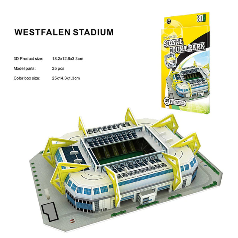 Palm Size DIY 3D Football Field Mini Puzzle