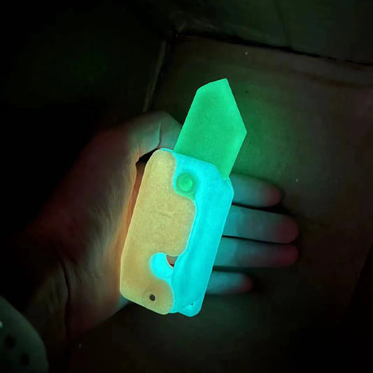 3D Luminous Carrot Gravity Knife Fidget Toy 