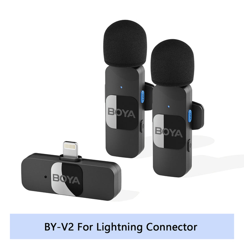 BY-V Professional Wireless Lavalier Mini Microphone 