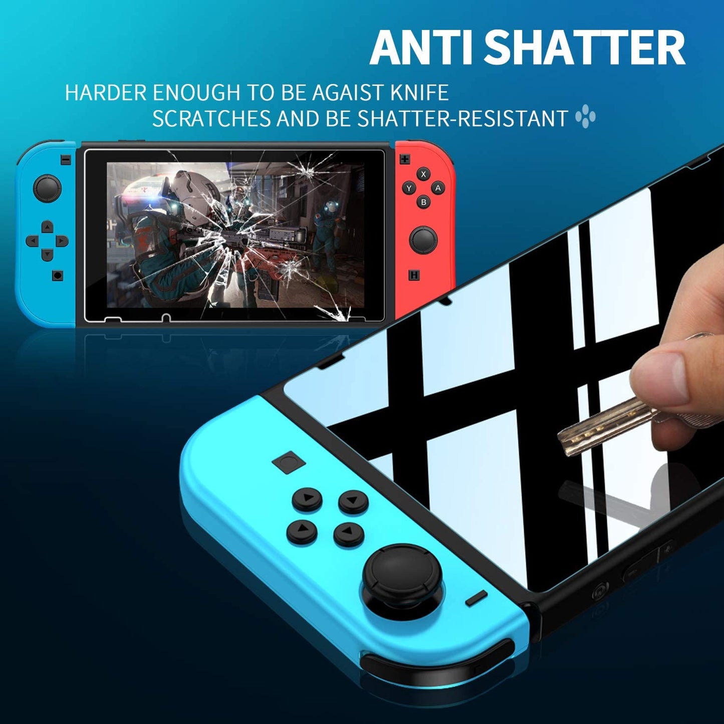 Tempered Glass Screen Protector for Nintend Switch