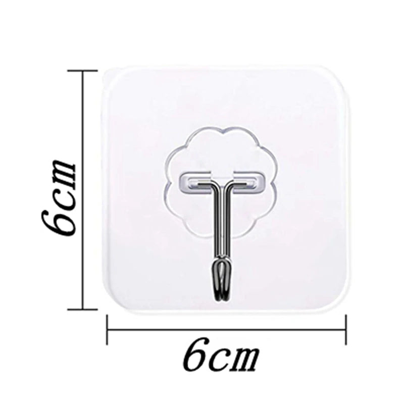 Door Hook Adhesive Transparent Wall Hooks