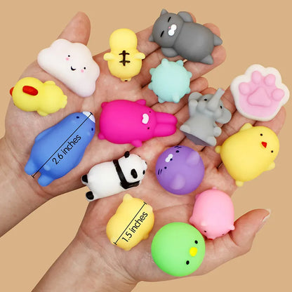 Kawaii Squishies Mochi Animal Toys, 50-5PCS