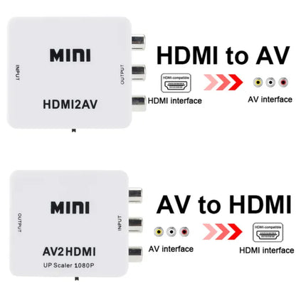 Hdmi-Compatible to AV RCA Adapter Converter 