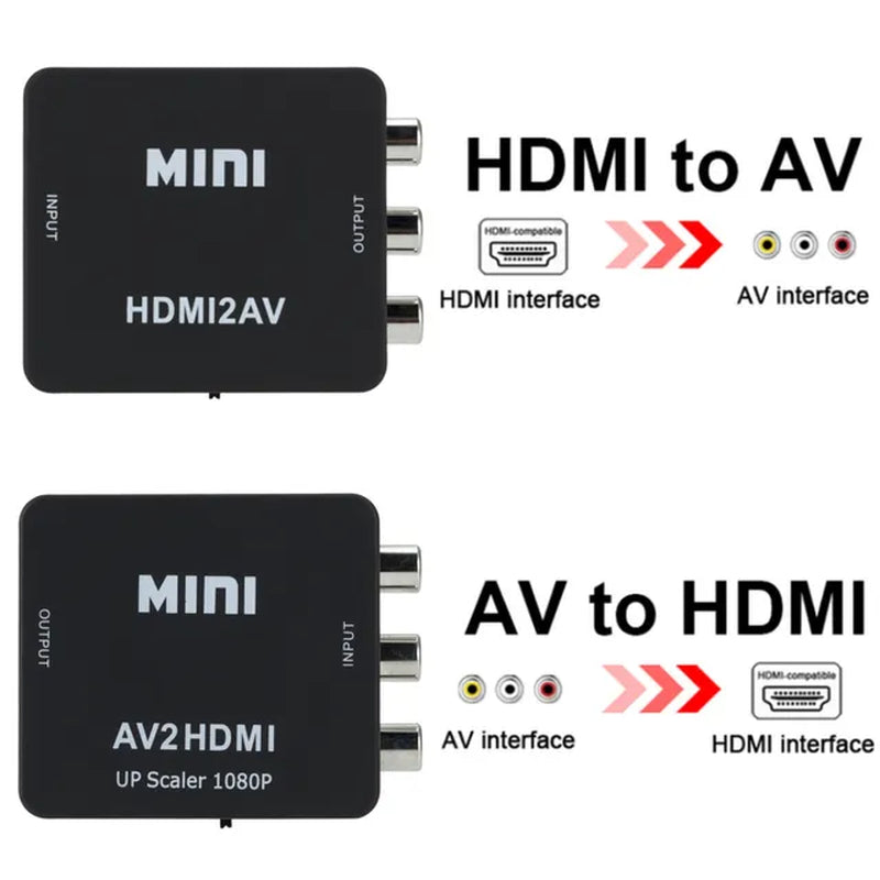 Hdmi-Compatible to AV RCA Adapter Converter