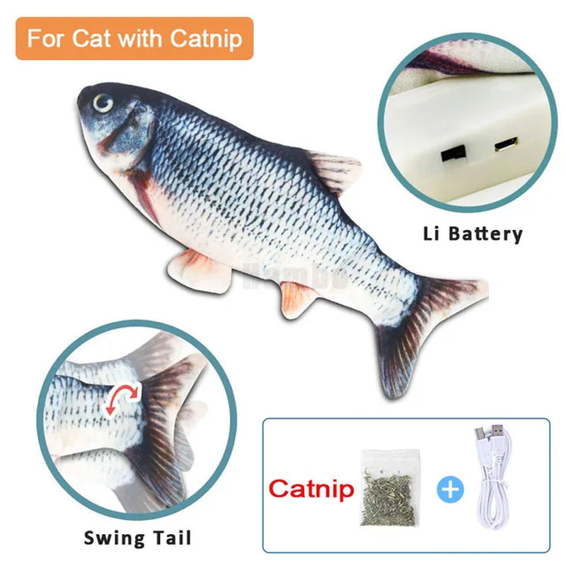 Sleeping Fish Swing Toy for Babies & Cats 