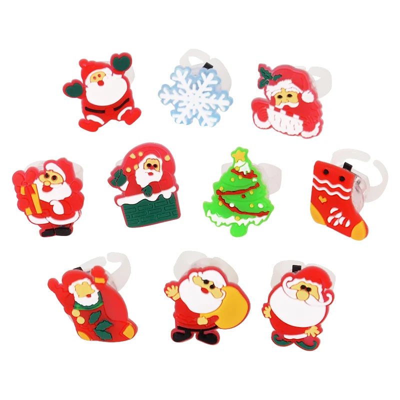 Glowing Christmas LED Light Rings for Kids