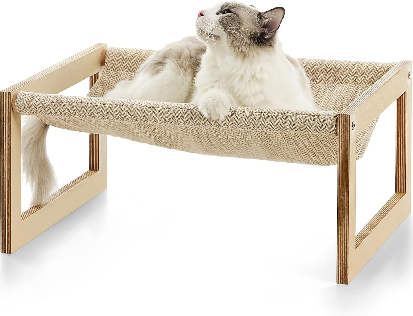 Cat House, Cute Cat Bed with 2 PCS Cat Scratcher, Multi-Function Enclosed Kraft Cat Condo, Roomy Cat Hideout House for Cats, Rabbits, Hamsters 