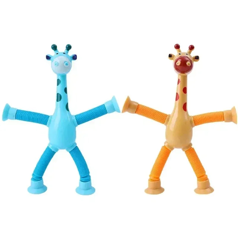 Suction Cup Giraffe Pop Tube Toys, 1/4Pcs 