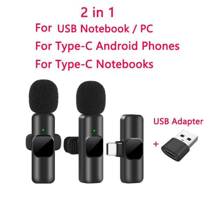 Portable Wireless Lavalier Microphone 