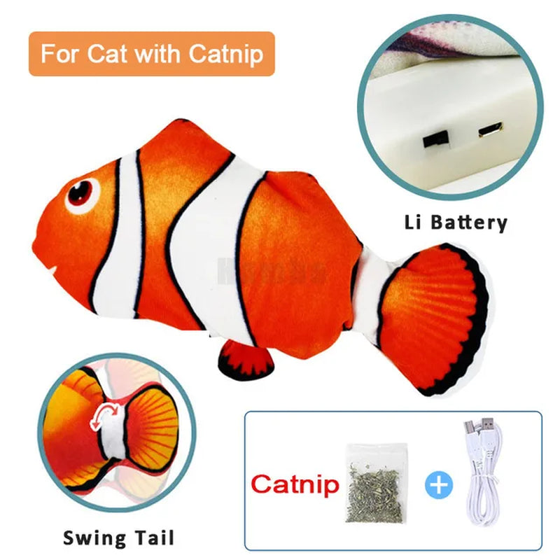 Sleeping Fish Swing Toy for Babies & Cats 