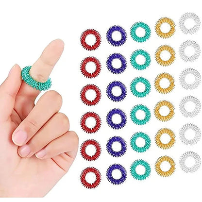 Acupressure Rings Stress Relief Set, 5-15Pcs 