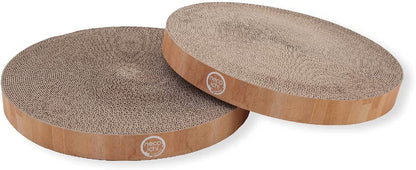 Cozy Cat Scratcher Bowl, 100% Recycled Paper, Chemical-Free Materials, No.1 Sellr in Japan! (Bowl (Oak), Regular) 