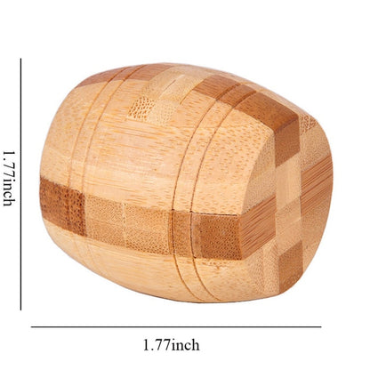 Wooden Kong Ming Lock IQ Brain Teaser Puzzle 