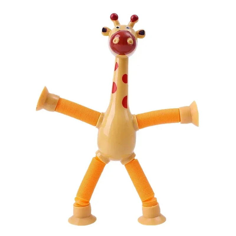 Suction Cup Giraffe Pop Tube Toys, 1/4Pcs 