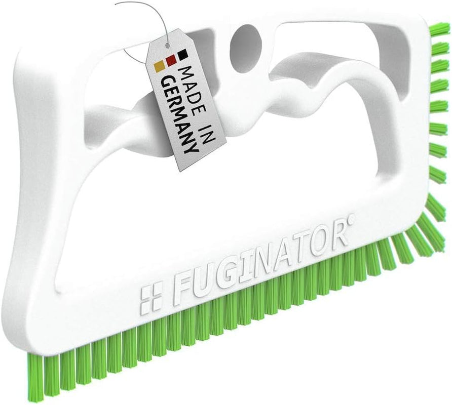 Fuginator Scrub Brush for Tile and Grout: Stiff Nylon Bristle Scrubbing Brush - Bathtub and Shower Scrubber for Floor Joints and Tile Seams - Cleaning Brushes and Supplies for Bathroom and Kitchen 