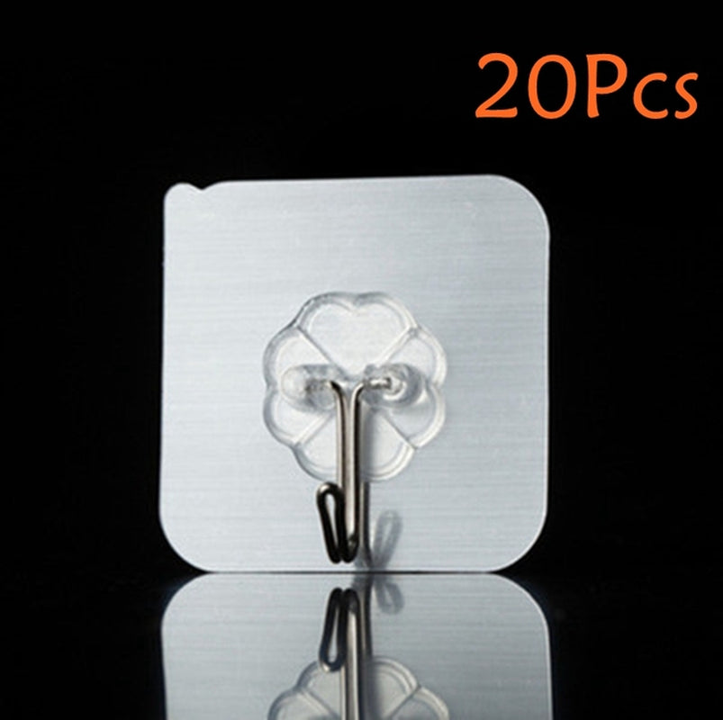 Door Hook Adhesive Transparent Wall Hooks 